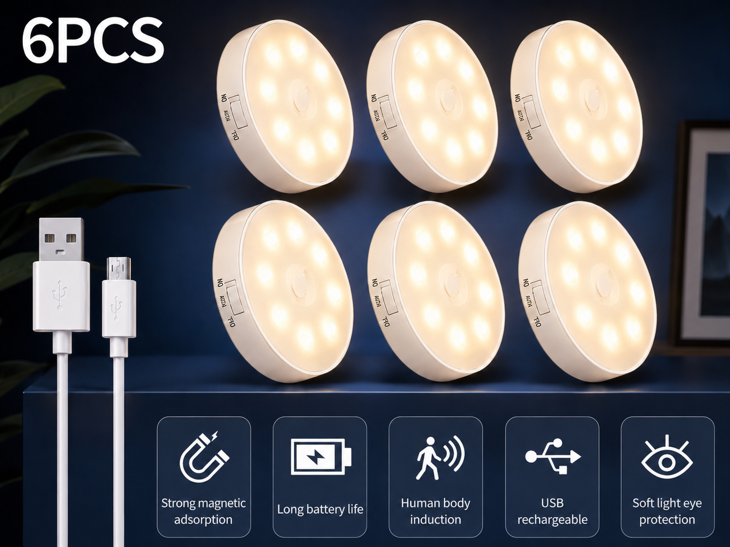GlowMotion™ Stick-On Motion Light